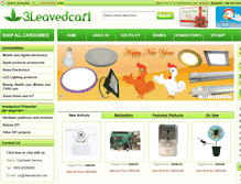 Tablet Screenshot of 3leavedcart.com
